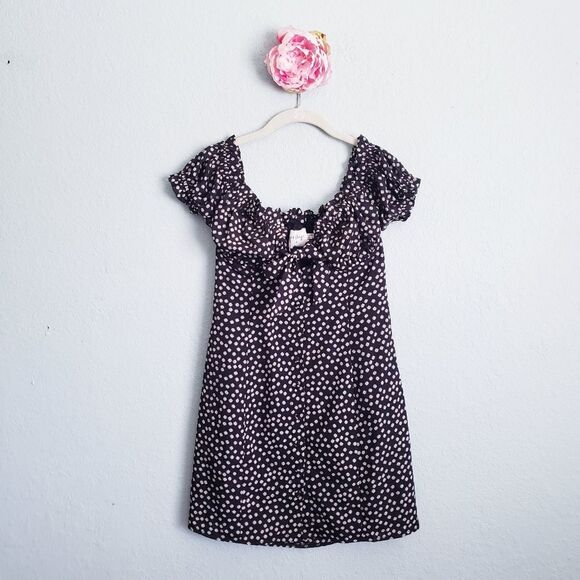 Oh Polly Dresses & Skirts - Polly Black Floral Marion Mini Dress